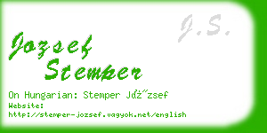 jozsef stemper business card